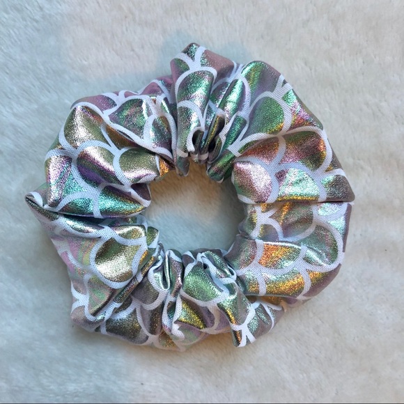 Accessories - BOGO FREE Mermaid scrunchy rainbow metallic